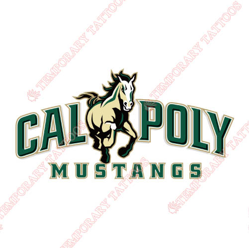 Cal Poly Mustangs Customize Temporary Tattoos Stickers NO.4050